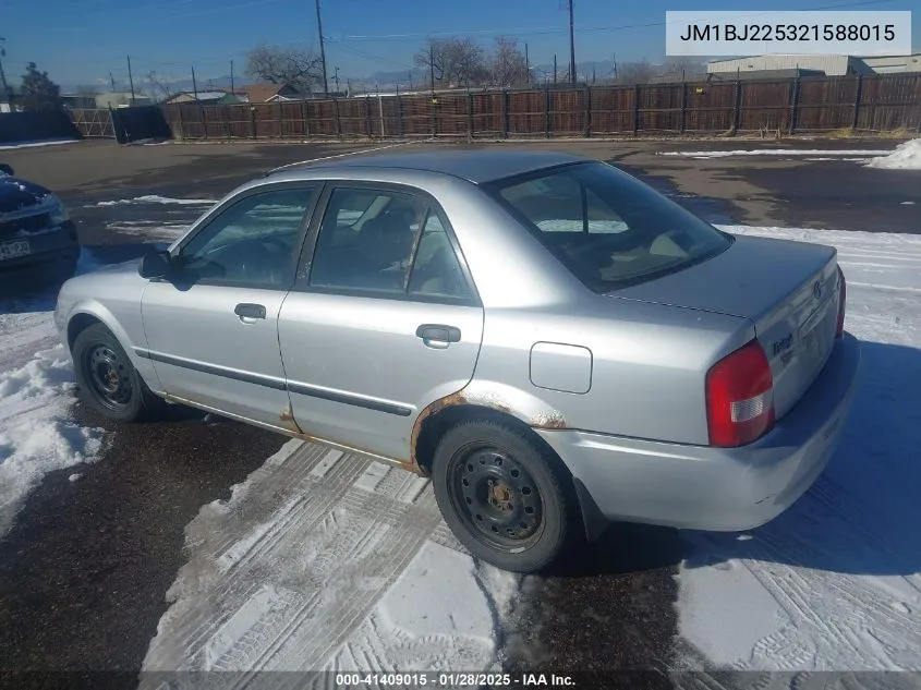 2002 Mazda Protege Dx/Es/Lx VIN: JM1BJ225321588015 Lot: 41409015