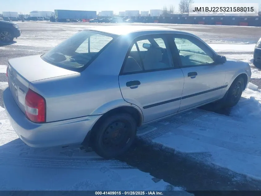 2002 Mazda Protege Dx/Es/Lx VIN: JM1BJ225321588015 Lot: 41409015