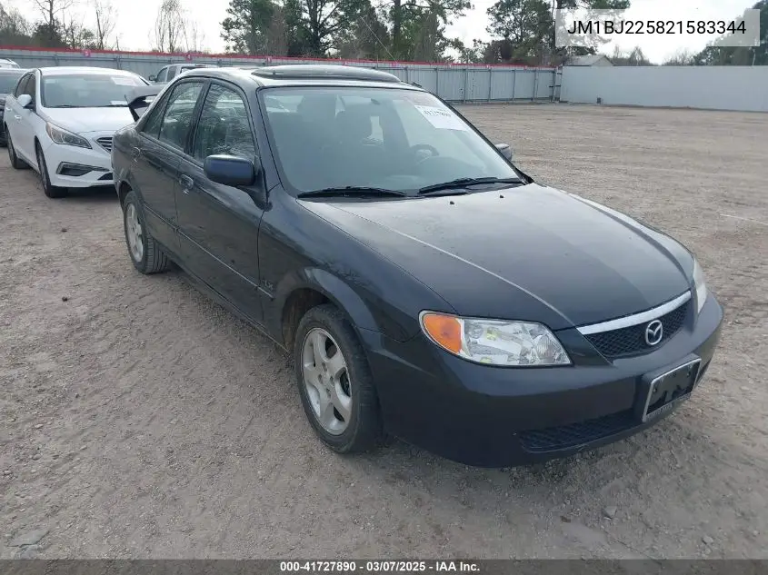 2002 Mazda Protege Dx/Es/Lx VIN: JM1BJ225821583344 Lot: 41727890