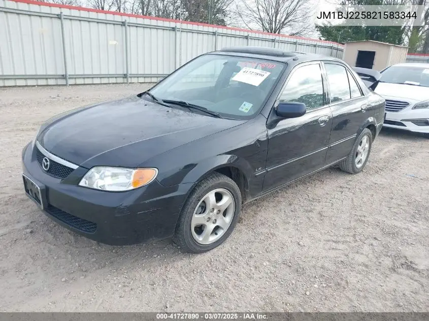 2002 Mazda Protege Dx/Es/Lx VIN: JM1BJ225821583344 Lot: 41727890