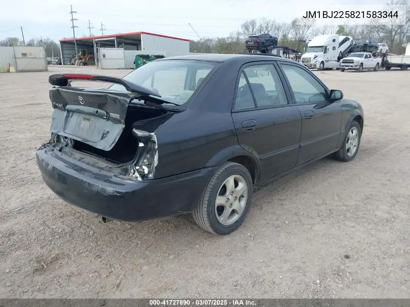 2002 Mazda Protege Dx/Es/Lx VIN: JM1BJ225821583344 Lot: 41727890