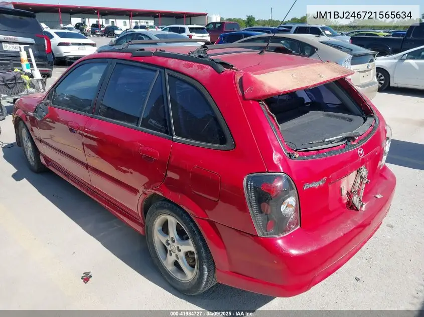 2002 Mazda Protege5 VIN: JM1BJ246721565634 Lot: 41984727