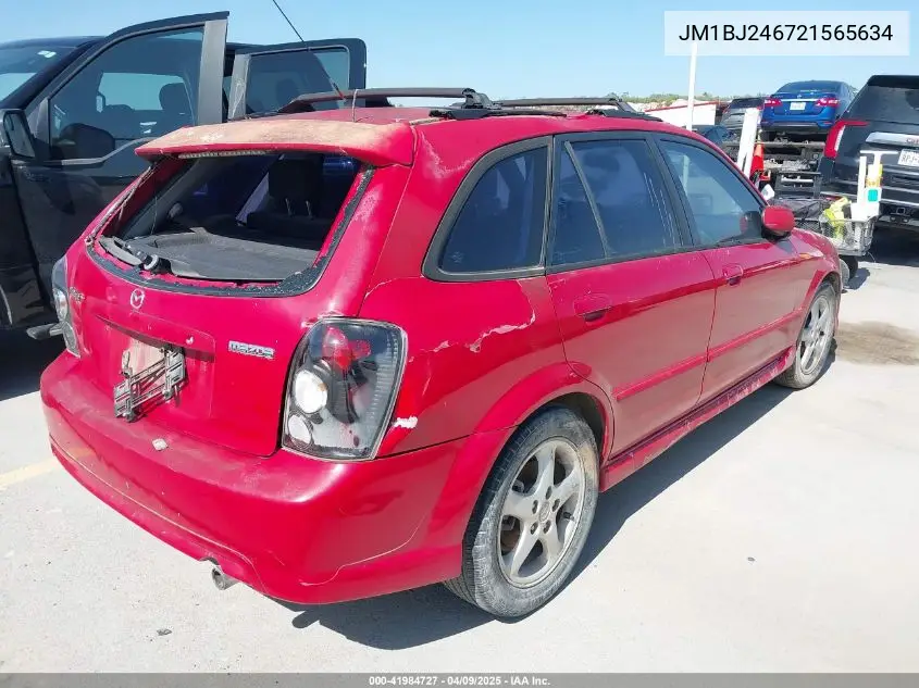 2002 Mazda Protege5 VIN: JM1BJ246721565634 Lot: 41984727