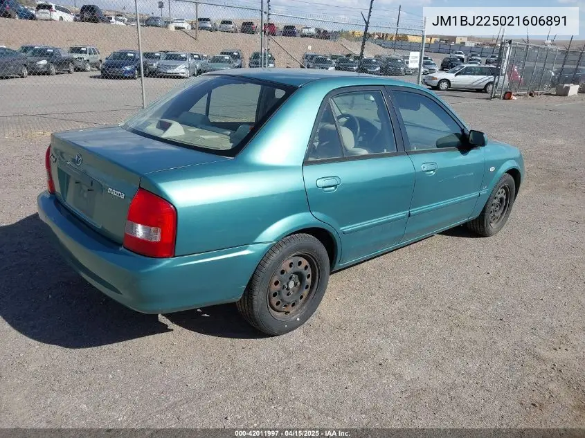2002 Mazda Protege Dx/Es/Lx VIN: JM1BJ225021606891 Lot: 42011997