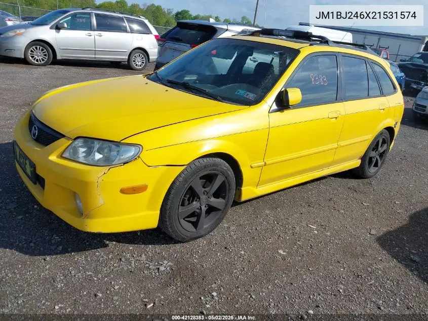 2002 Mazda Protege5 VIN: JM1BJ246X21531574 Lot: 42128383
