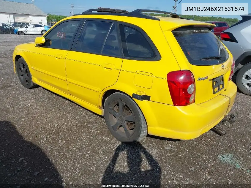 2002 Mazda Protege5 VIN: JM1BJ246X21531574 Lot: 42128383