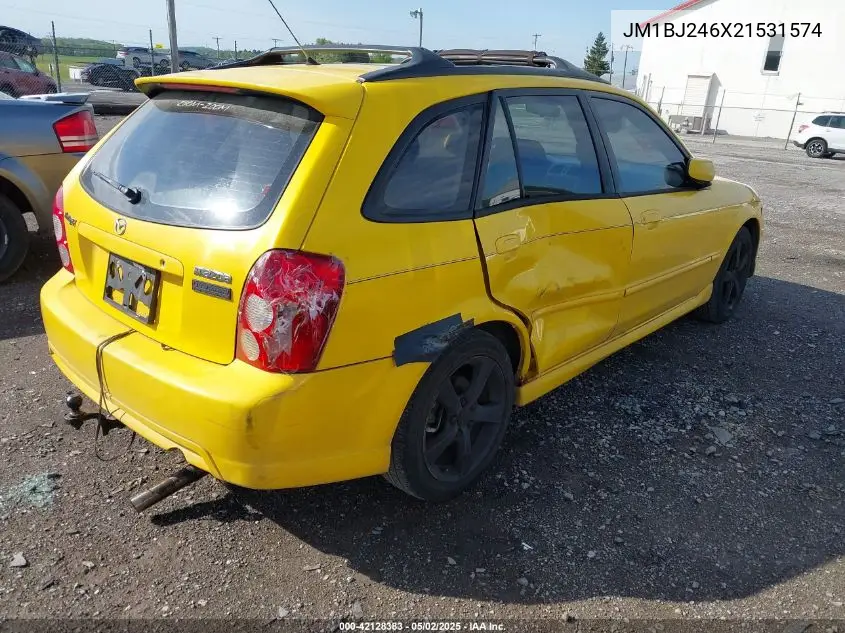 2002 Mazda Protege5 VIN: JM1BJ246X21531574 Lot: 42128383