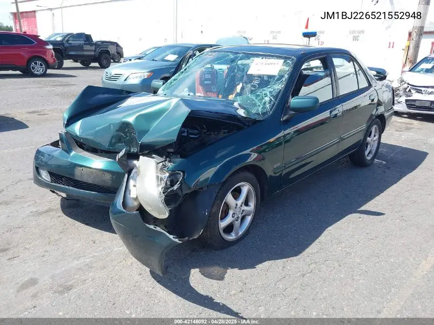 2002 Mazda Protege Dx/Es/Lx VIN: JM1BJ226521552948 Lot: 42146092