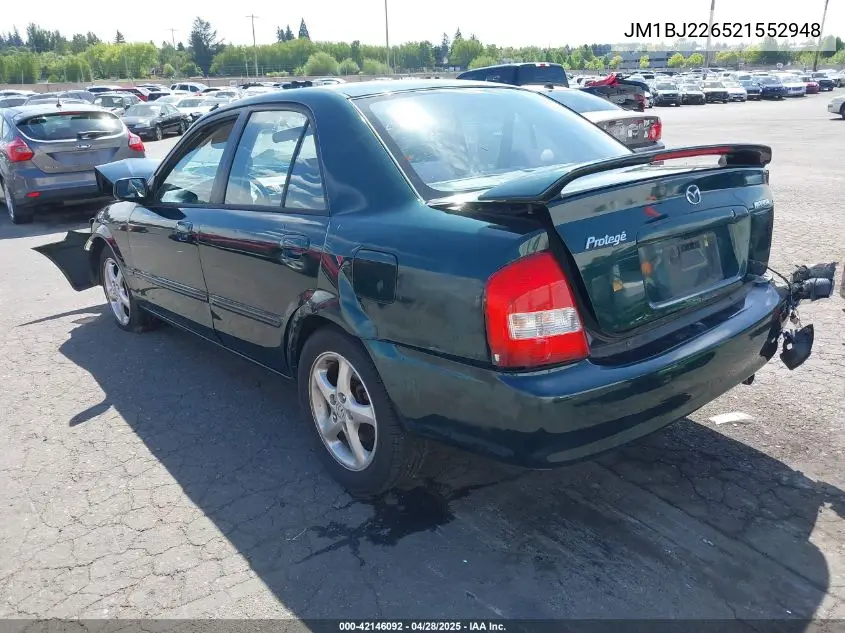 2002 Mazda Protege Dx/Es/Lx VIN: JM1BJ226521552948 Lot: 42146092