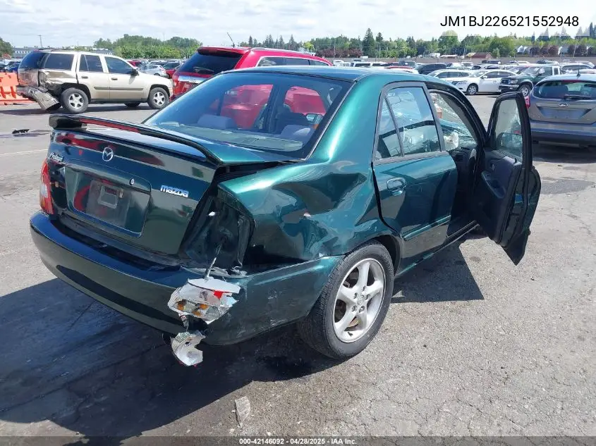 2002 Mazda Protege Dx/Es/Lx VIN: JM1BJ226521552948 Lot: 42146092