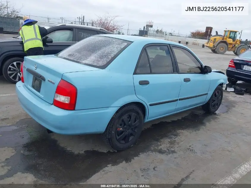 2002 Mazda Protege Dx/Es/Lx VIN: JM1BJ225620541177 Lot: 42164735