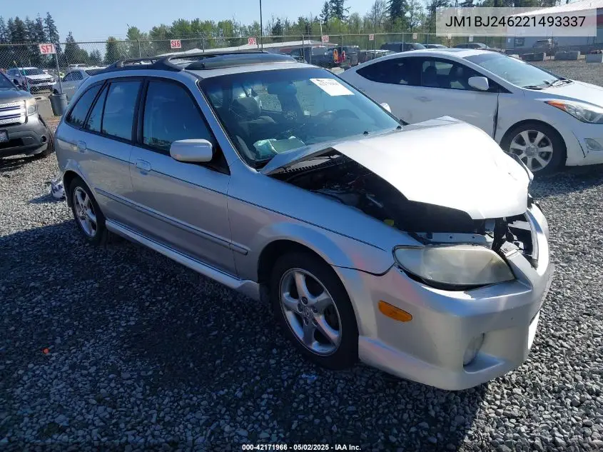 2002 Mazda Protege5 VIN: JM1BJ246221493337 Lot: 42171966