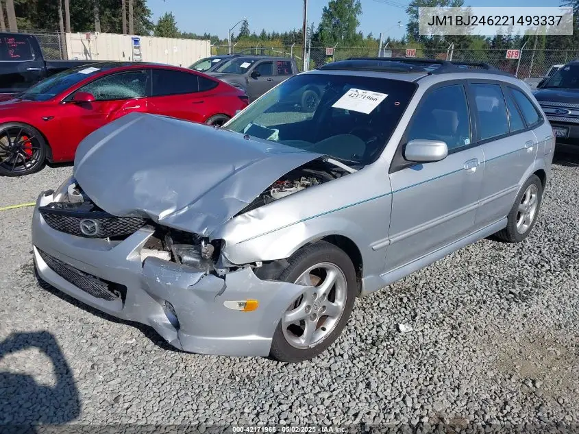 2002 Mazda Protege5 VIN: JM1BJ246221493337 Lot: 42171966