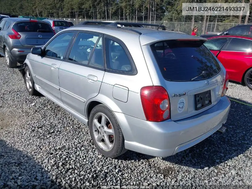 2002 Mazda Protege5 VIN: JM1BJ246221493337 Lot: 42171966