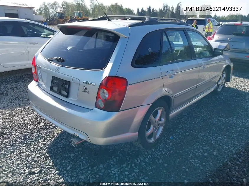 2002 Mazda Protege5 VIN: JM1BJ246221493337 Lot: 42171966