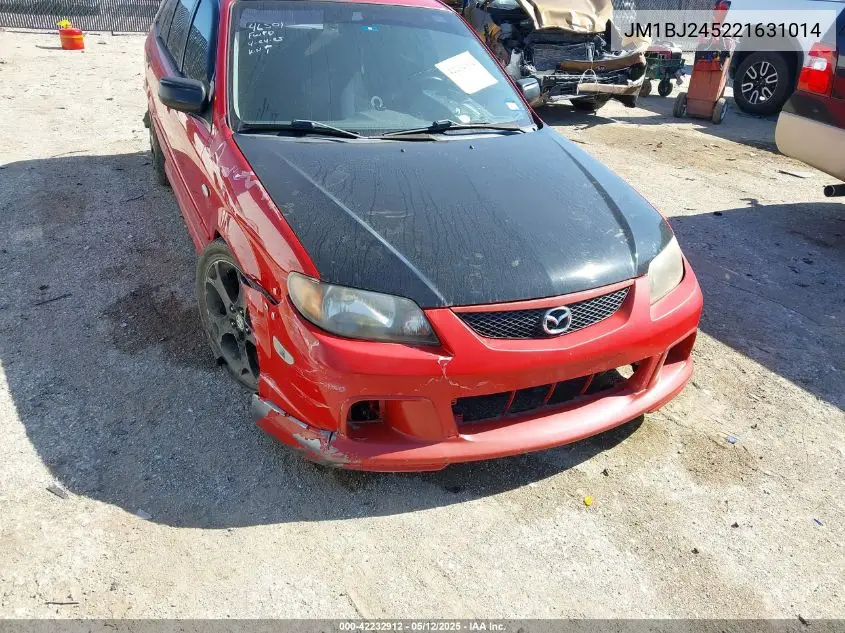 2002 Mazda Protege5 VIN: JM1BJ245221631014 Lot: 42232912