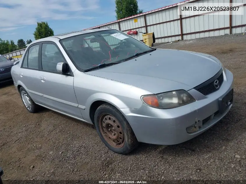 2002 Mazda Protege Dx/Es/Lx VIN: JM1BJ226X20523807 Lot: 42373241