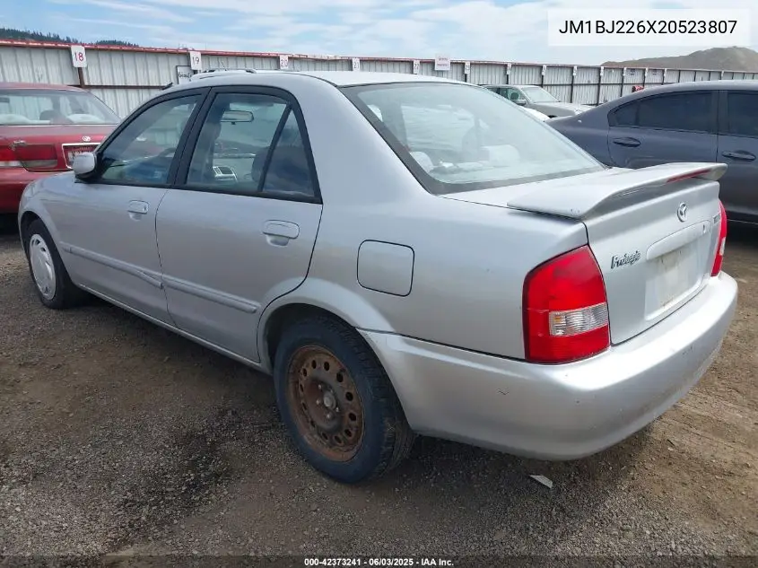 2002 Mazda Protege Dx/Es/Lx VIN: JM1BJ226X20523807 Lot: 42373241