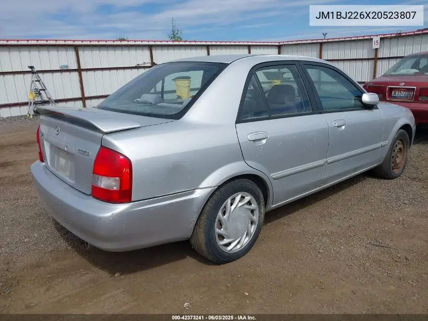2002 Mazda Protege Dx/Es/Lx VIN: JM1BJ226X20523807 Lot: 42373241