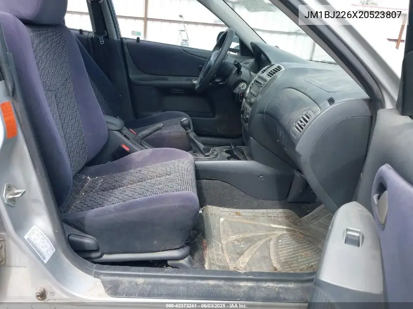 2002 Mazda Protege Dx/Es/Lx VIN: JM1BJ226X20523807 Lot: 42373241