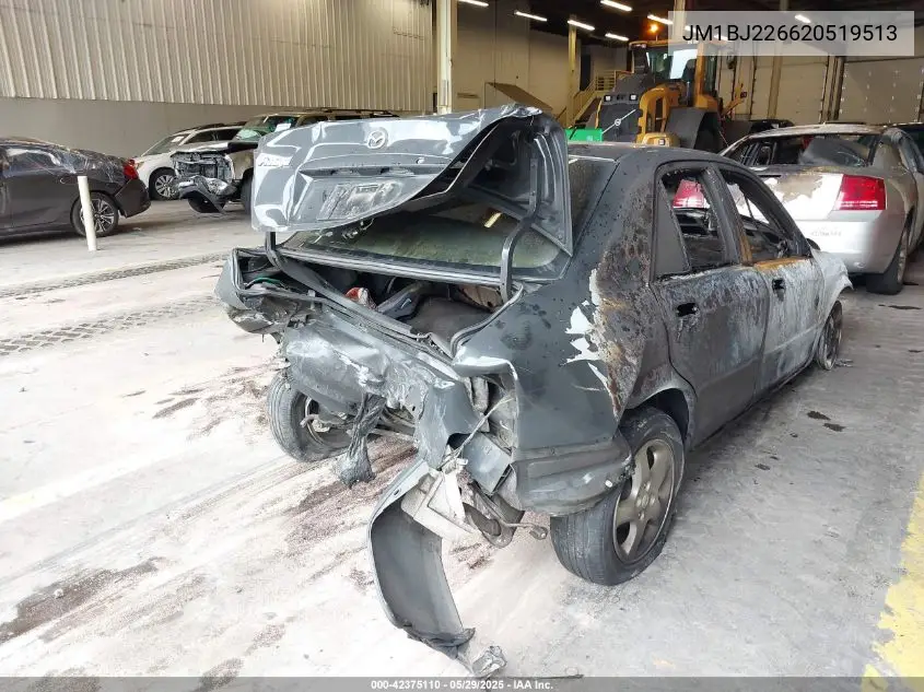 2002 Mazda Protege Dx/Es/Lx VIN: JM1BJ226620519513 Lot: 42375110