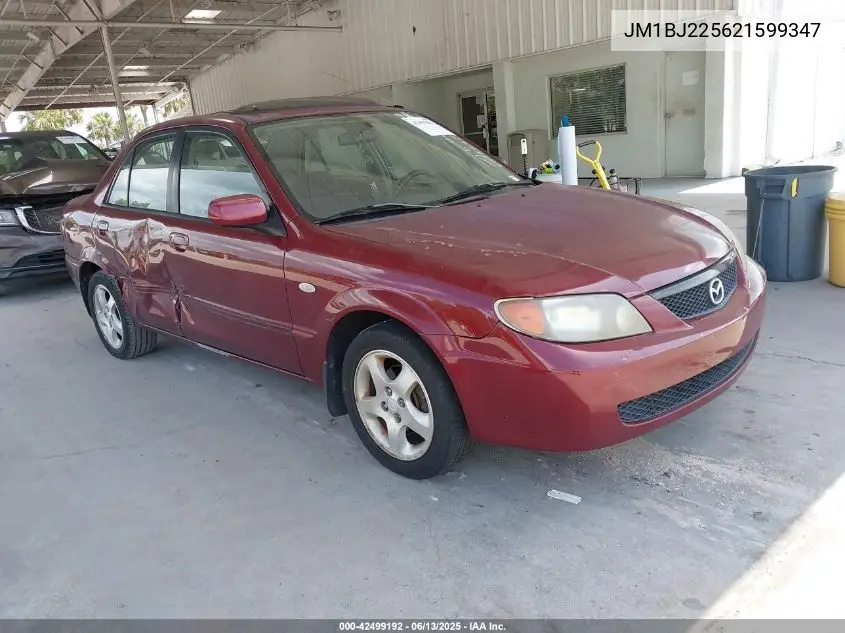 2002 Mazda Protege VIN: JM1BJ225621599347 Lot: 42499192