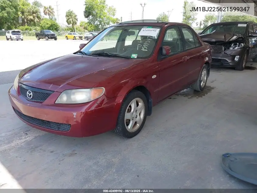 2002 Mazda Protege VIN: JM1BJ225621599347 Lot: 42499192