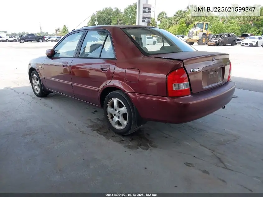 2002 Mazda Protege VIN: JM1BJ225621599347 Lot: 42499192
