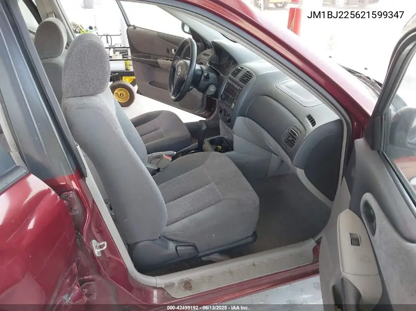2002 Mazda Protege VIN: JM1BJ225621599347 Lot: 42499192