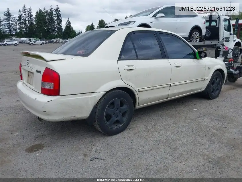 2002 Mazda Protege Dx/Es/Lx VIN: JM1BJ225721631223 Lot: 42551233