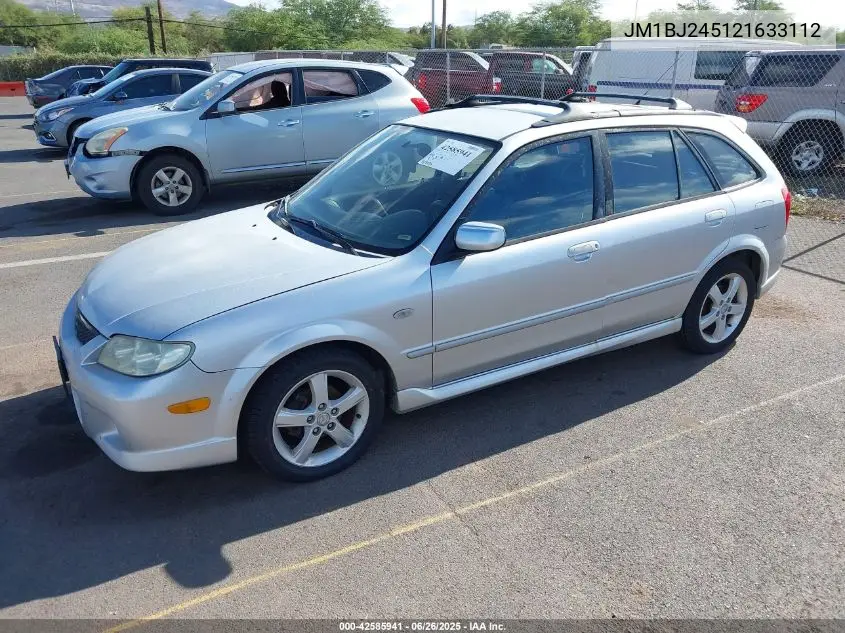 2002 Mazda Protege5 VIN: JM1BJ245121633112 Lot: 42585941
