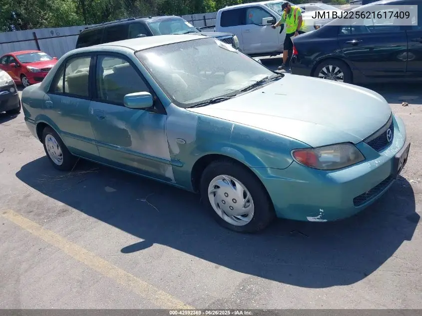 2002 Mazda Protege Dx/Es/Lx VIN: JM1BJ225621617409 Lot: 42592369
