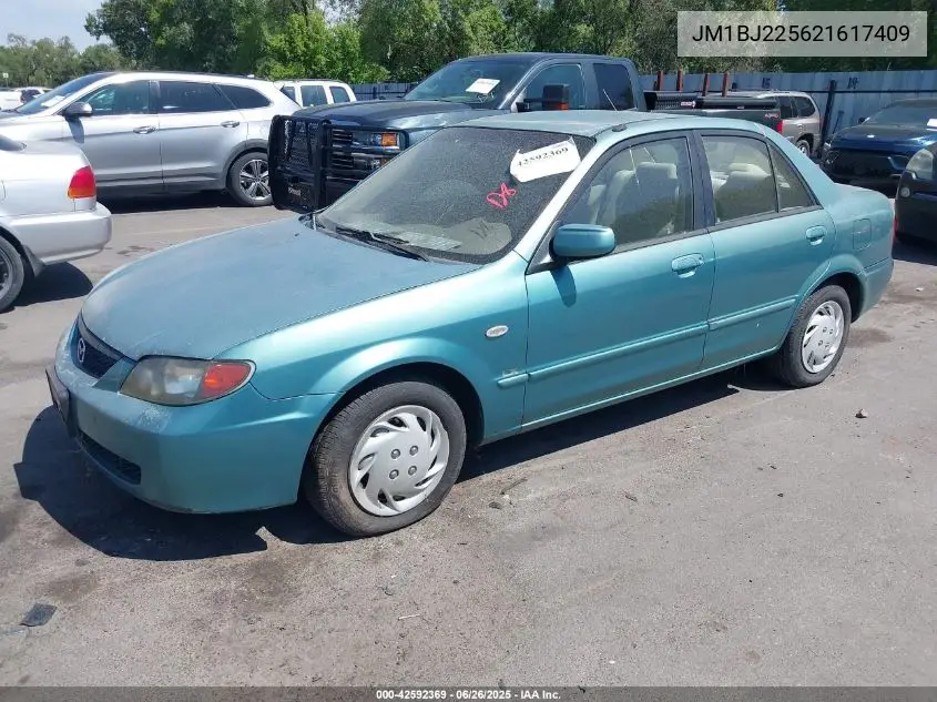 2002 Mazda Protege Dx/Es/Lx VIN: JM1BJ225621617409 Lot: 42592369