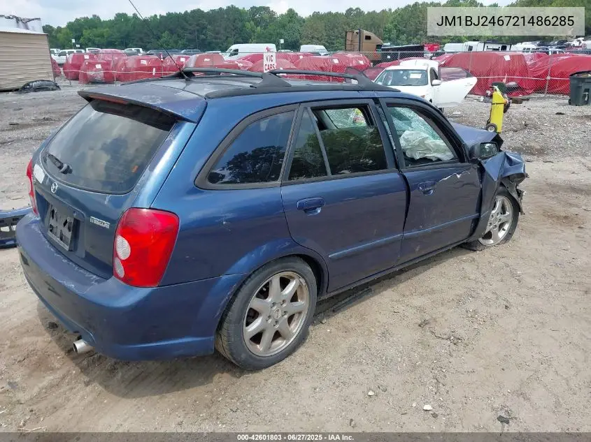 2002 Mazda Protege5 VIN: JM1BJ246721486285 Lot: 42601803