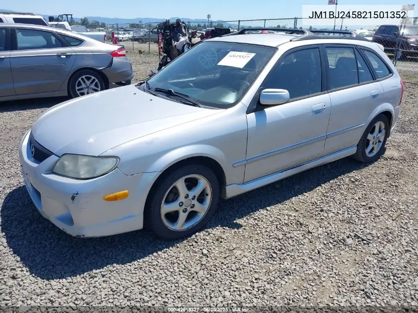 2002 Mazda Protege Pr5 VIN: JM1BJ245821501352 Lot: 42619327