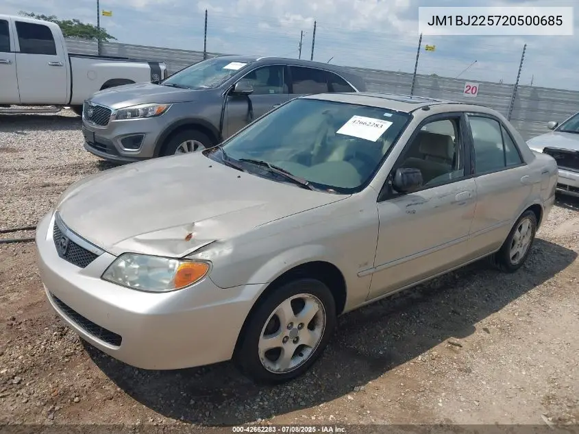 2002 Mazda Protege Dx/Es/Lx VIN: JM1BJ225720500685 Lot: 42662283