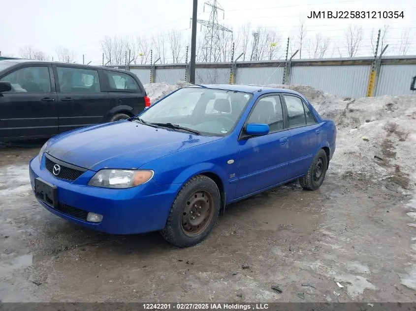 2003 Mazda Protege Dx/Lx/Es VIN: JM1BJ225831210354 Lot: 12242201