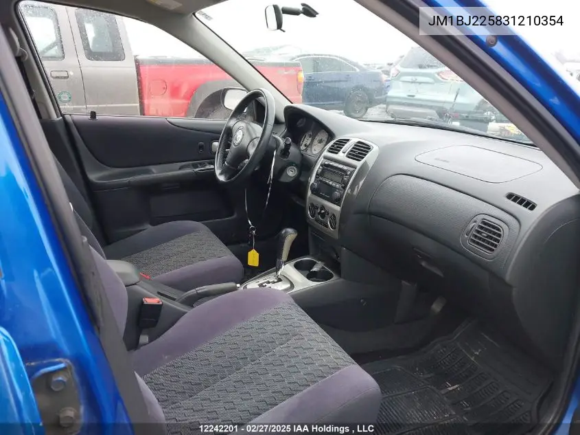 2003 Mazda Protege Dx/Lx/Es VIN: JM1BJ225831210354 Lot: 12242201