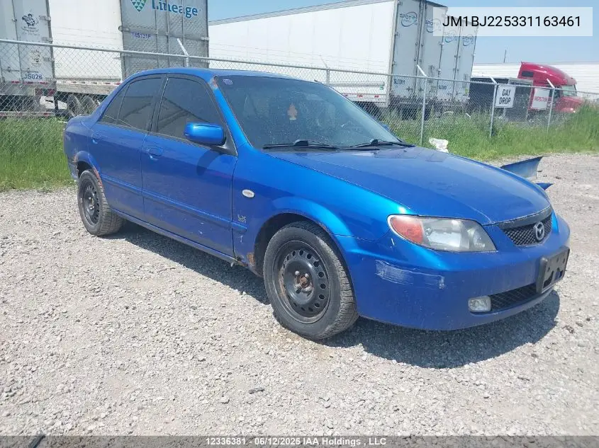 2003 Mazda Protege Dx/Lx/Es VIN: JM1BJ225331163461 Lot: 12336381