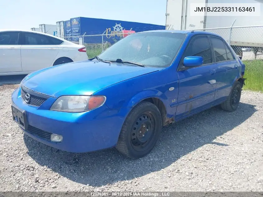 2003 Mazda Protege Dx/Lx/Es VIN: JM1BJ225331163461 Lot: 12336381