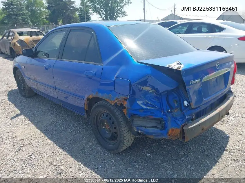 2003 Mazda Protege Dx/Lx/Es VIN: JM1BJ225331163461 Lot: 12336381