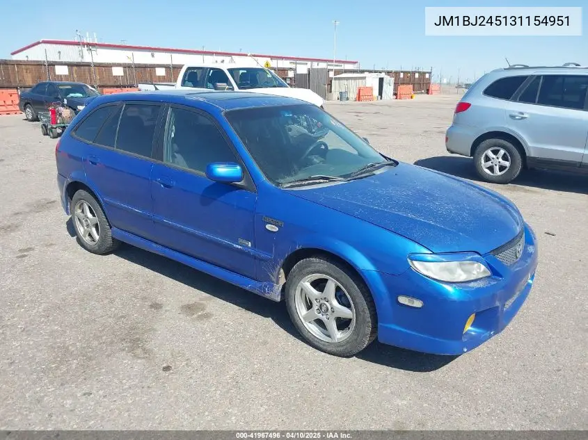 2003 Mazda Protege5 VIN: JM1BJ245131154951 Lot: 41967496