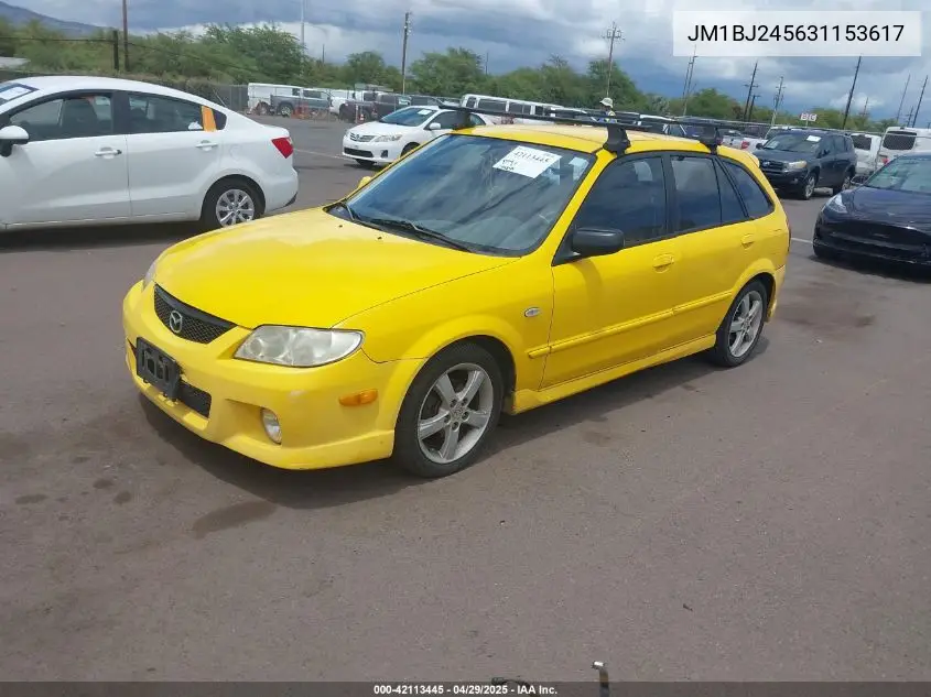 2003 Mazda Protege5 VIN: JM1BJ245631153617 Lot: 42113445