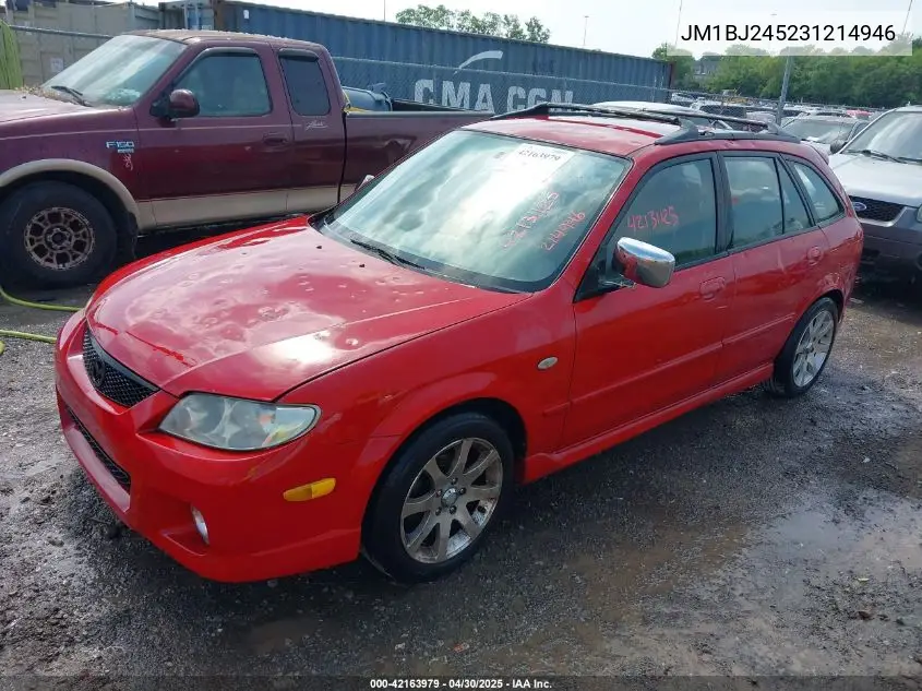 2003 Mazda Protege5 VIN: JM1BJ245231214946 Lot: 42163979