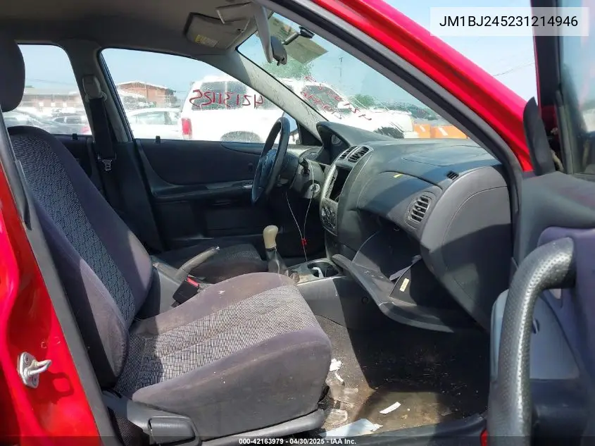 2003 Mazda Protege5 VIN: JM1BJ245231214946 Lot: 42163979