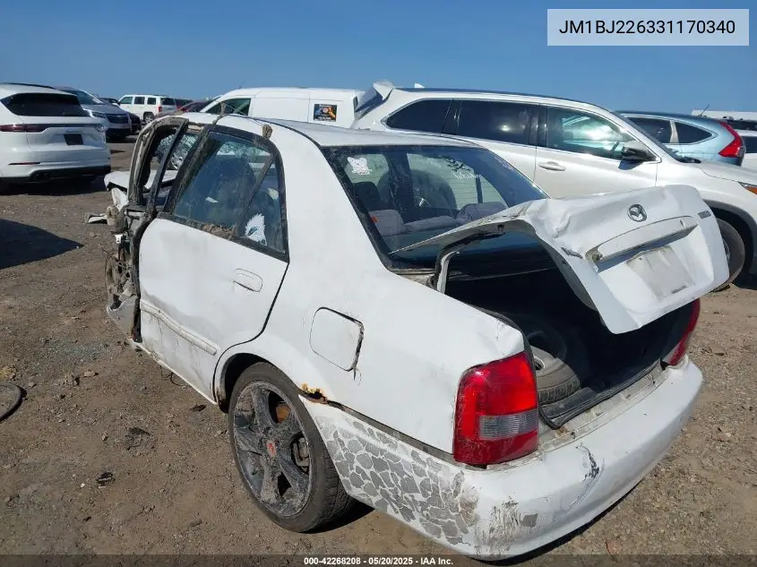 2003 Mazda Protege Dx/Es/Lx VIN: JM1BJ226331170340 Lot: 42268208