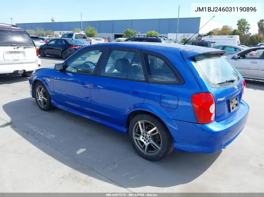 2003 Mazda Protege5 VIN: JM1BJ246031190896 Lot: 42477375