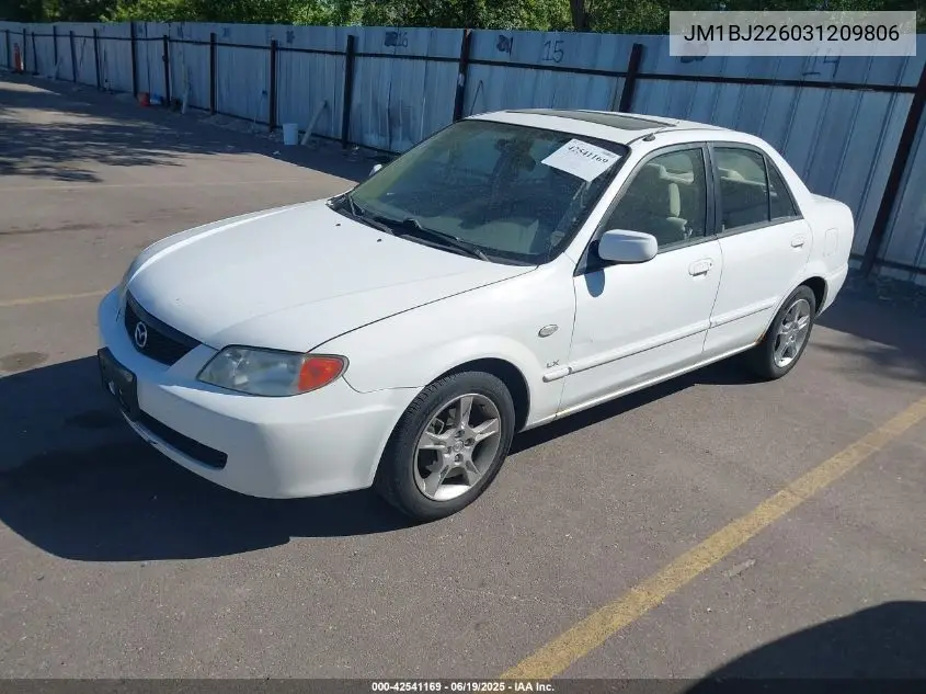 2003 Mazda Protege Dx/Es/Lx VIN: JM1BJ226031209806 Lot: 42541169