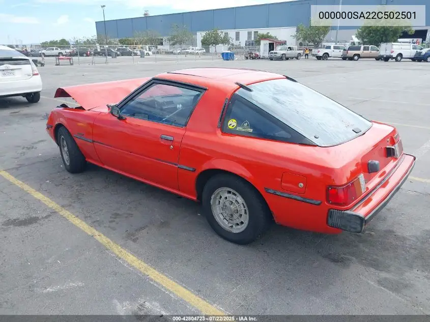 1979 Mazda Rx7 VIN: 000000SA22C502501 Lot: 42804723