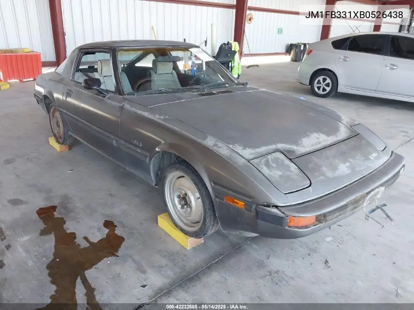 1981 Mazda Rx7 VIN: JM1FB331XB0526438 Lot: 42232885